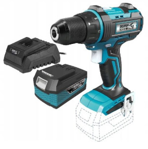 Wiertarko-wkrętarka akumulatorowa SAS+ALL 18V 2AH