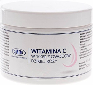 Jantar Witamina C 100% z dzikiej róży w proszku 300 g