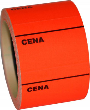 Etykieta Cenowa C 40x30mm Czerwona 300szt