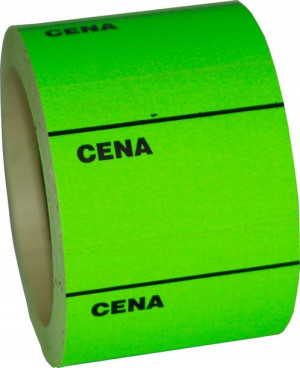Etykieta Cenowa C 40x30mm Zielona 300szt