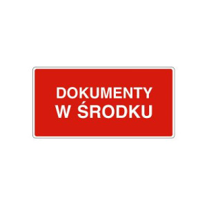 Etykiety 100x50mm Dokumenty W Środku 1000szt