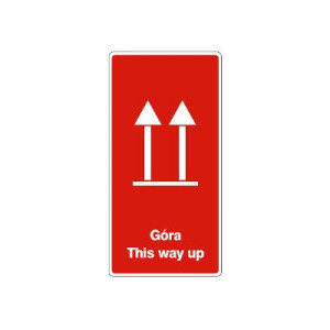 Etykiety 100x50mm Góra This Way Up 500szt