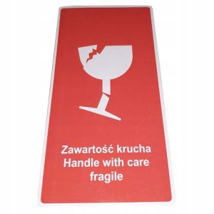 Etykiety 100x50mm Zawartość Krucha 500szt
