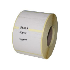 Etykieta Termiczna Na Roli 58x43mm A800 X 4szt