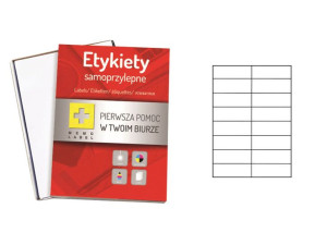 ETYKIETY A4 Memo Label 105x37mm 500ark. (5x100)