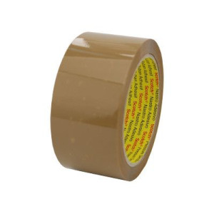 Taśma Pakowa 3m Scotch Brazowa Kauczuk 66m X 6szt