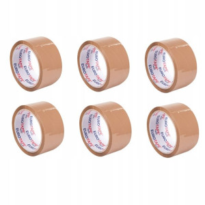 Taśma Pakowa Eurotape Basic Brązowa 48/60 X6