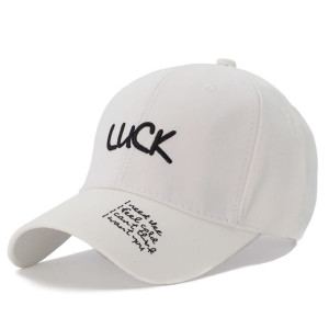 Czapka z daszkiem damska Luck biała