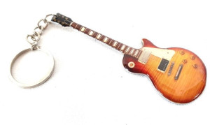 Brelok żywicowo- stalowy - gitara Led Zeppelin - Jimi Page MGK-0114 m