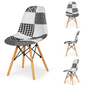 Krzesła Do Jadalni Zestaw Krzeseł Patchwork 2 Szt.