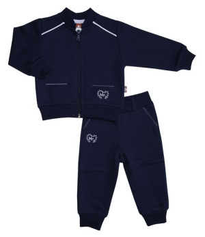 Dres Chłopięcy Granatowy Bawełniany 6-9 mies 74 cm