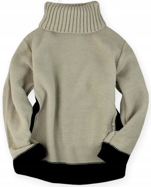 Okazja sweter sweterek zimowy golf 122 cm 6-7 lat