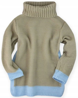 Okazja sweter sweterek zimowy golf 122 cm 6-7 lat
