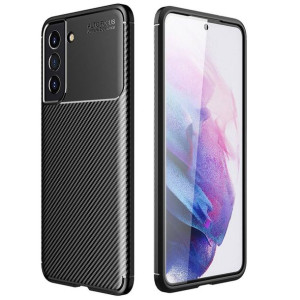 Etui Samsung Galaxy S21 Fe Pancerne Shockproof Nexeri Carbon Fiber Czarne