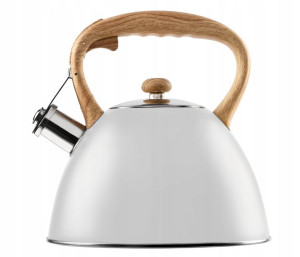Czajnik stal nierdzewna gwizdek 2,8L 22551 BIAŁY