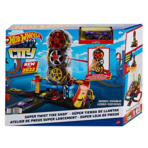 Wyścigowy Warsztat Opon - Hot Wheels City - Mattel - Hdp02