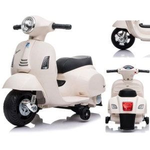 Jeździk Skuter na akumulator Scooter Vespa ecru