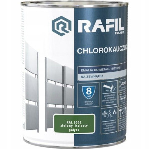 Rafil Chlorokauczuk 0,9L Zielony RAL6002 Emalia