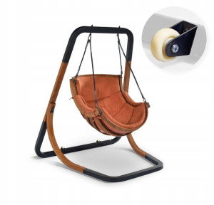 Fotel Ogrodowy ALPHA Terracotta Hamak + Kółka