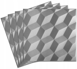 SZARE Kasetony na sufit panele dekor ROMBY 3D 1m2