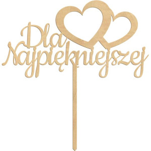 Topper dekoracja na tort dla najpiękniejszej dzień kobiet