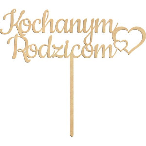 Topper dekaoracja na tort podziękowanie dla Rodziców wesele