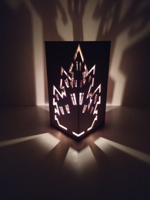 Duży lampion na halloween - wzór Pałac/Dom
