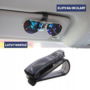 Uchwyt Klips Na Okulary Do Auta Samochodowy