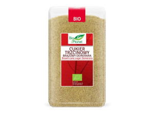 BIO Cukier trzcinowy brązowy 1kg BIO PLANET