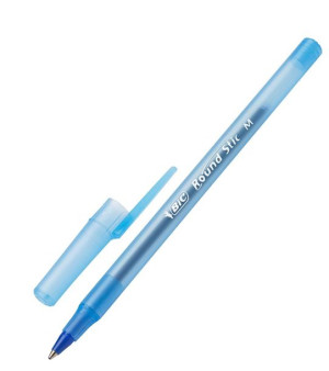 Długopis Jednorazowy Round Stic M Bic - Niebieski