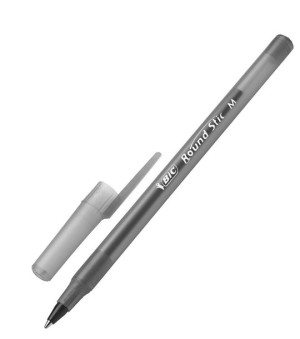 Długopis Jednorazowy Round Stic M Bic - Czarny