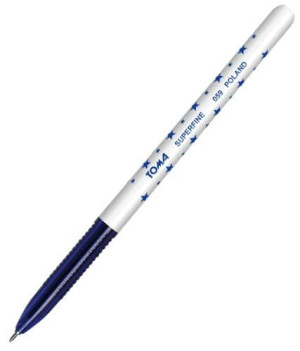 Długopis W Gwiazdki Toma Superfine To 059 - Niebieski
