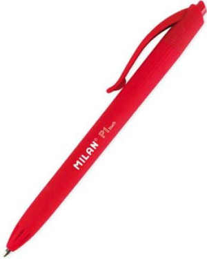Milan Długopis Rubber Touch P1 - Czerwony