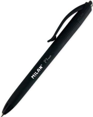 Milan Długopis Rubber Touch P1 - Czarny