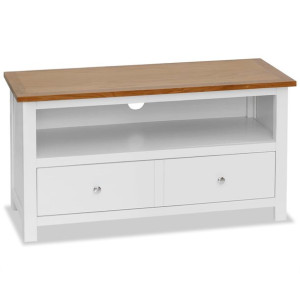 Szafka pod telewizor, 90 x 35 x 48 cm, lite drewno dębowe