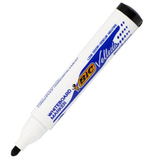 MARKER SUCHOŚCIERALNY DO TABLIC VELLEDA BIC - Okrągła; Czarny