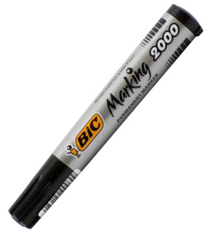 MARKER PERMANENTNY BIC 2000 2300 - Okrągła; Czarny