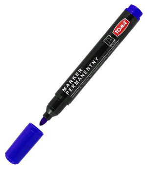 Trwały Marker Permanentny Toma To 202 Okrągła Koncówka - Niebieski