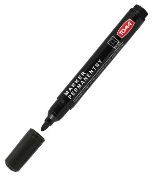 Trwały Marker Permanentny Toma To 202 Okrągła Koncówka - Czarny