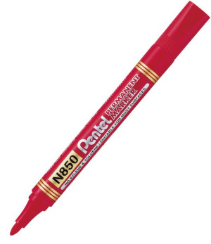 Marker Permanentny Pentel N850 (okrągła Końcówka) - Czerwony