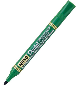 Marker Permanentny Pentel N850 (okrągła Końcówka) - Zielony