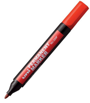Marker Permanentny 320f Uni Mitsubishi Wsz. Kolory - Czerwony