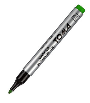 MARKER PERMANENTNY TOMA WODOODPORNY - Okrągła; Zielony