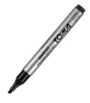 MARKER PERMANENTNY TOMA WODOODPORNY - Ścięta; Czarny