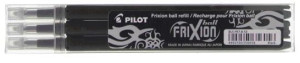 3 Wkłady Ścieralne Do Pióra Pilot Frixion 0,7 - Czarny
