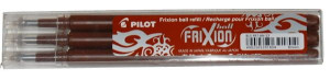 3 Wkłady Ścieralne Do Pióra Pilot Frixion 0,7 - Brązowy