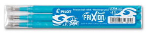3 WKŁADY ŚCIERALNE DO PIÓRA PILOT FRIXION 0,7 - Jasnoniebieski