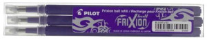 3 Wkłady Ścieralne Do Pióra Pilot Frixion 0,7 - Fioletowy