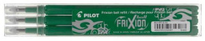 3 Wkłady Pilot Frixion 0,5 Do Cienkopisu 7 Kol - Zielony