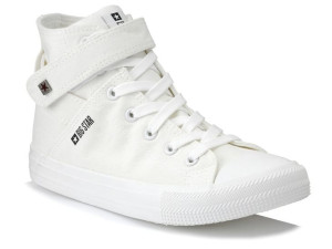 Białe trampki damskie wysokie Big Star FF274579